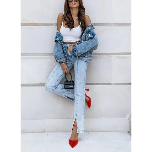 Women's Red Point Closed Toe Buckle Ankle Strap Comfortable Stylish Pumps Heel - Picture 3 of 5